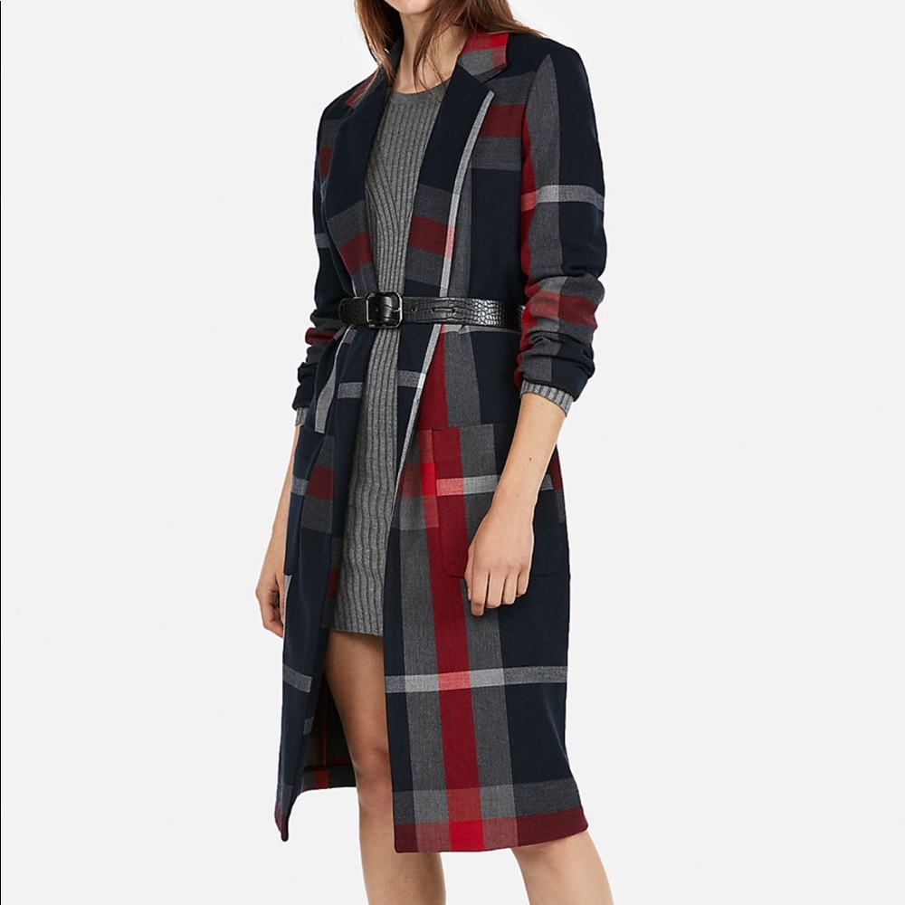 Plaid Car Coat